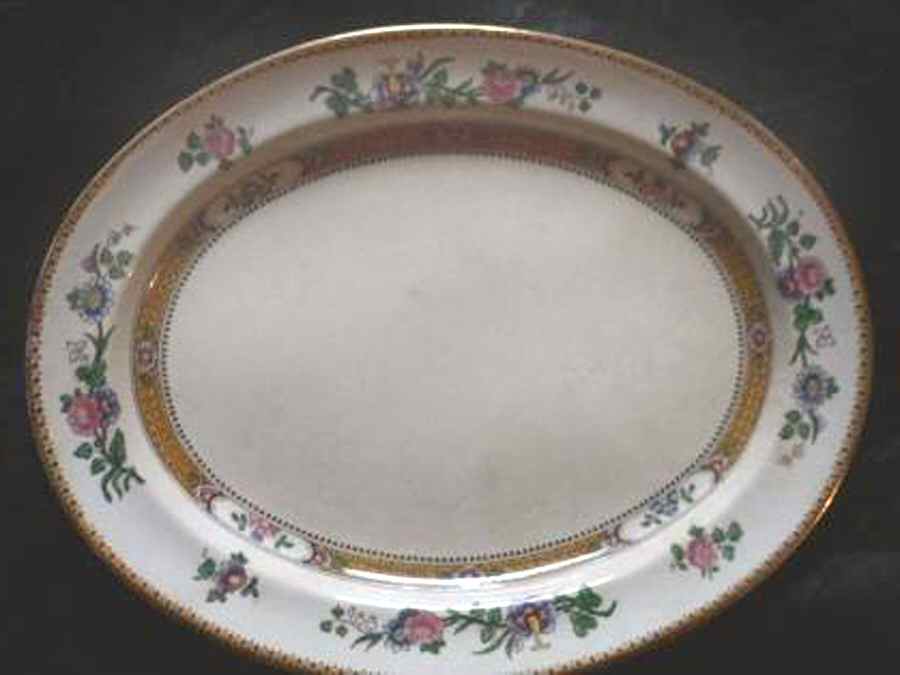 A1222 12" Oval Serving Platter by Booths-1