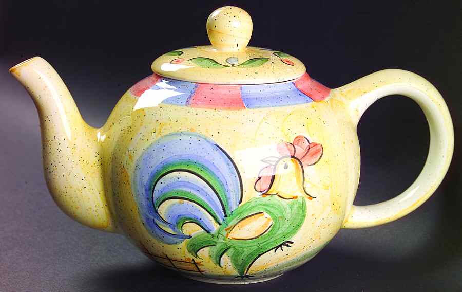 Rooster Teapot & Lid by Bella-1
