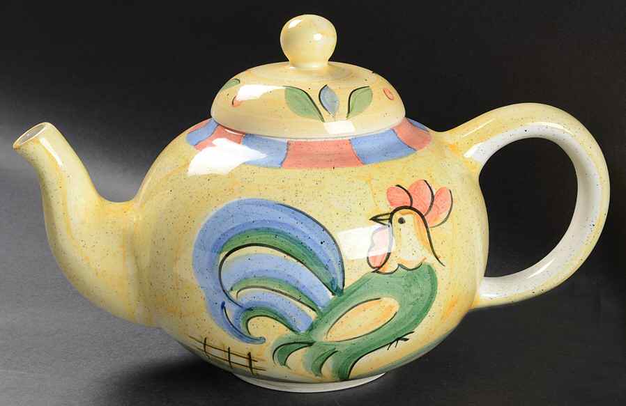 Rooster Teapot & Lid by Bella-1