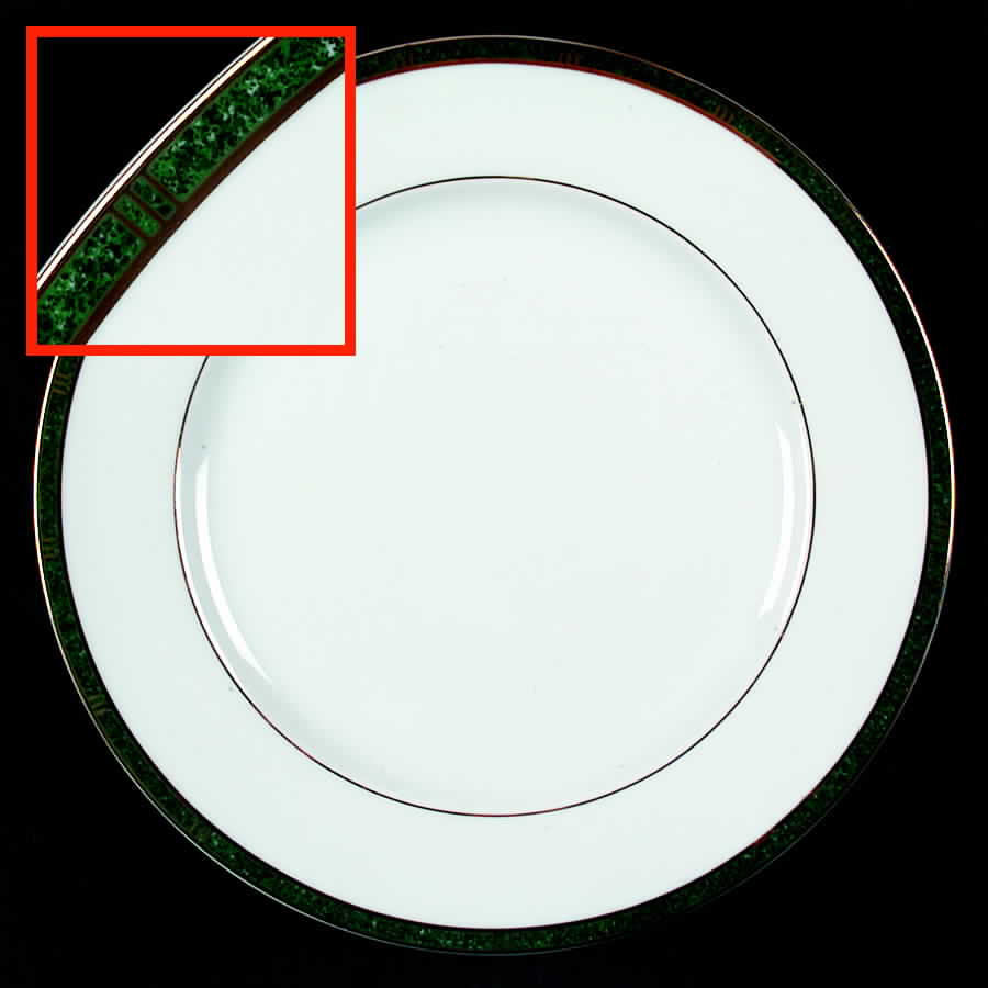Antinea Vert Anglais Dinner Plate by Bernardaud-1