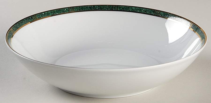 Antinea Vert Anglais Coupe Soup Bowl by Bernardaud-1