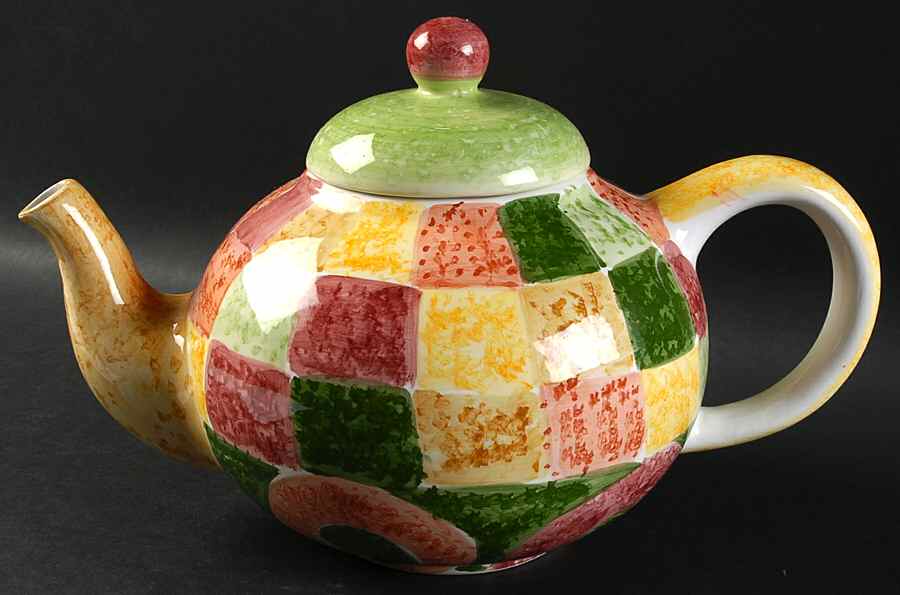Swirl Spice Teapot & Lid by Bella-1