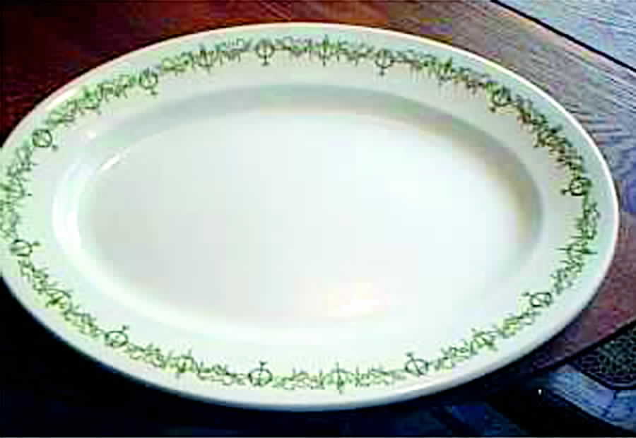 Flambeau 14" Oval Serving Platter by Burley & Co-1