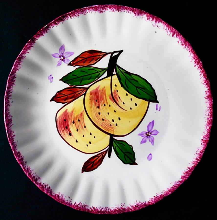 County Fair Red Salad Plate by Blue Ridge Southern Pottery-1