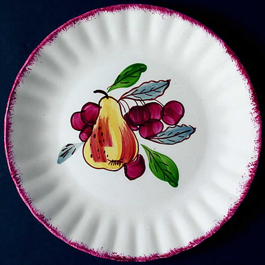 County Fair Red Salad Plate by Blue Ridge Southern Pottery-1