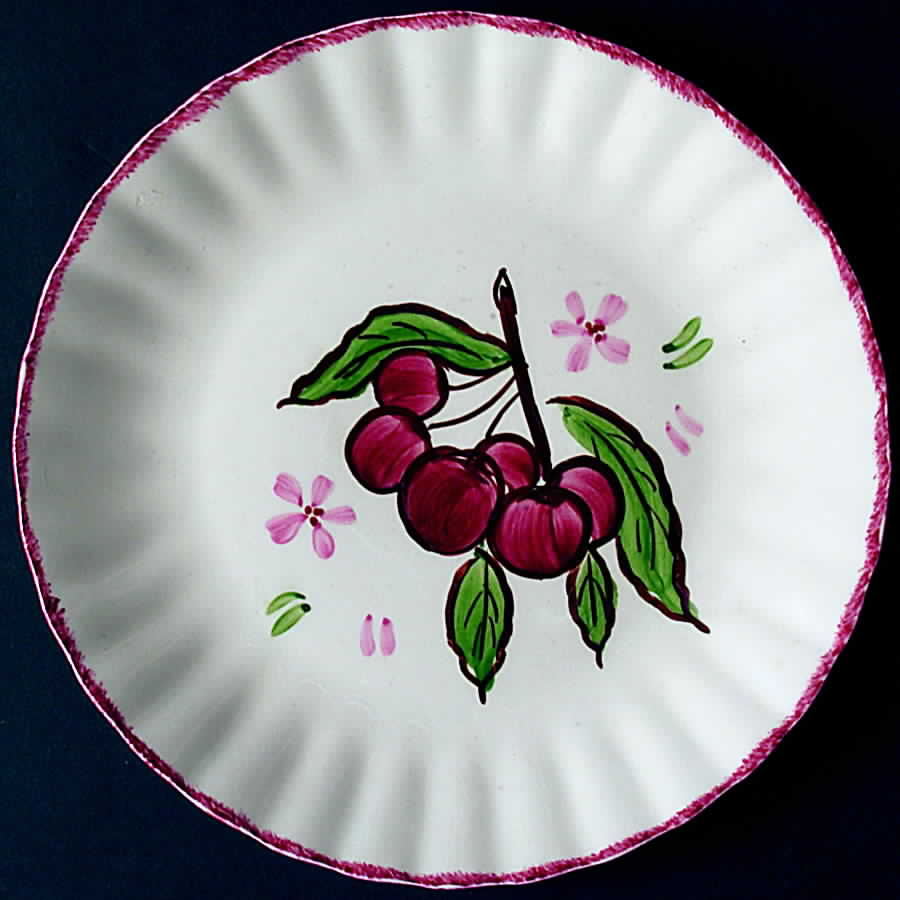 County Fair Red Salad Plate by Blue Ridge Southern Pottery-1