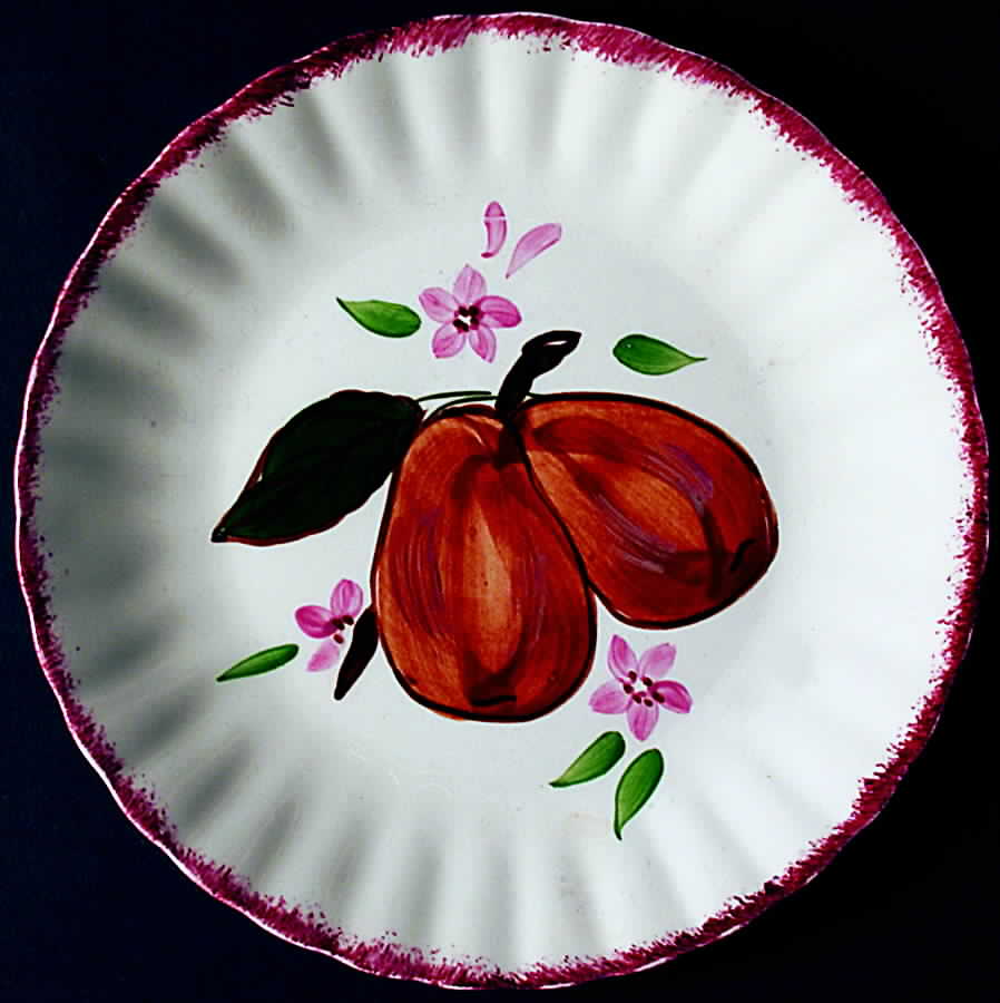 County Fair Red Salad Plate by Blue Ridge Southern Pottery-1