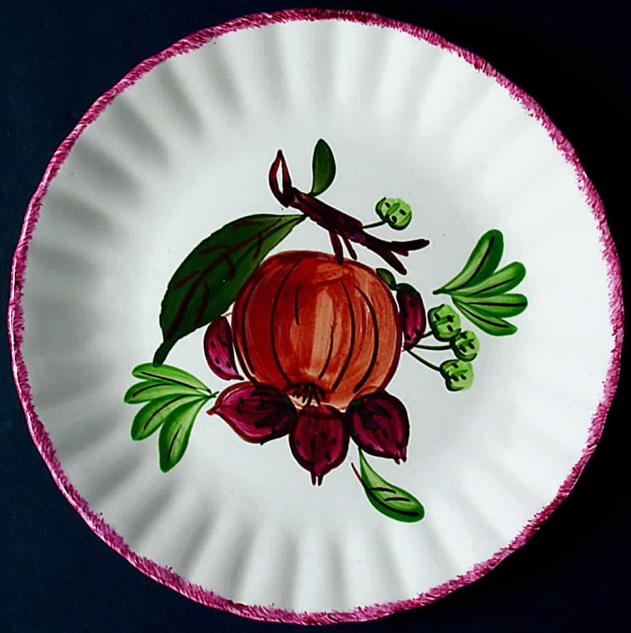 County Fair Red Salad Plate by Blue Ridge Southern Pottery-1