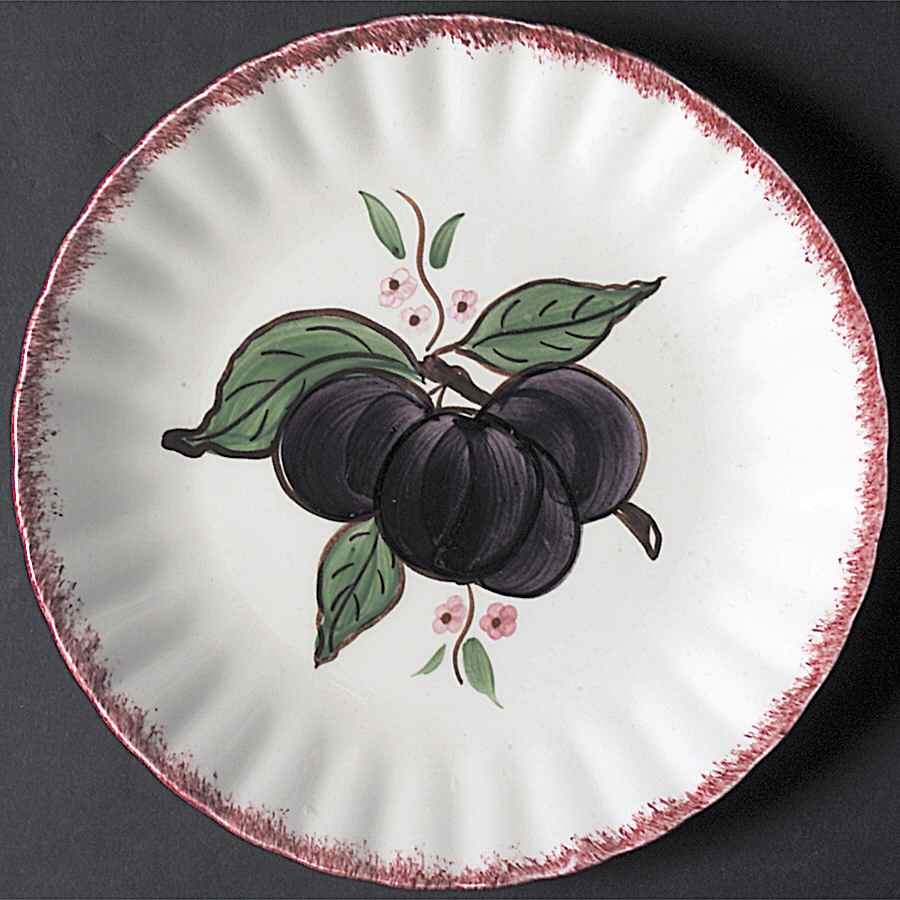 County Fair Red Salad Plate by Blue Ridge Southern Pottery-1