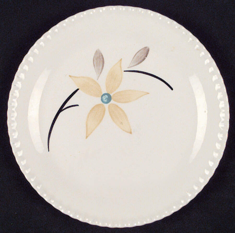 Starflower Bread & Butter Plate by Blue Ridge Southern Pottery-1