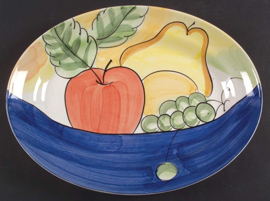 Alfresco 14" Oval Serving Platter by Bella-1