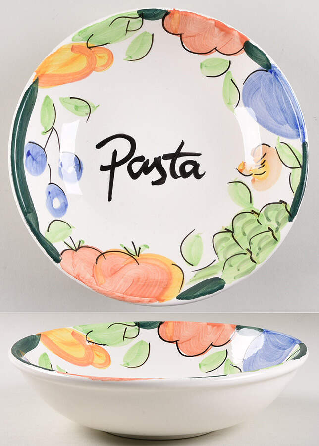 Alfresco 9" Pasta Serving Bowl by Bella-1