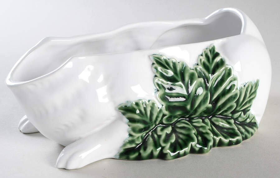 Rabbit Green Figural Tureen No Lid by Bordallo Pinheiro-1
