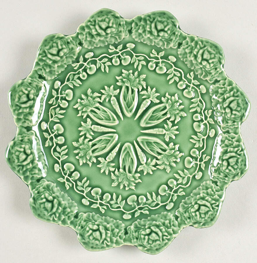 Rabbit Green Accent Salad Plate by Bordallo Pinheiro-1