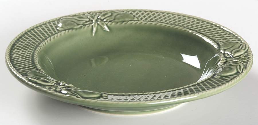 Rabbit Green Large Rim Soup Bowl by Bordallo Pinheiro-1
