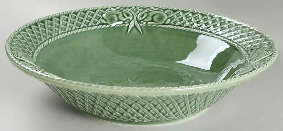 Rabbit Green 13" Large Salad Serving Bowl by Bordallo Pinheiro-1