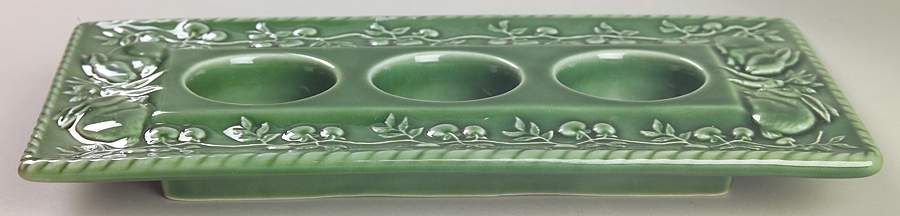 Rabbit Green Votive Candleholder (Holds 3) by Bordallo Pinheiro-1