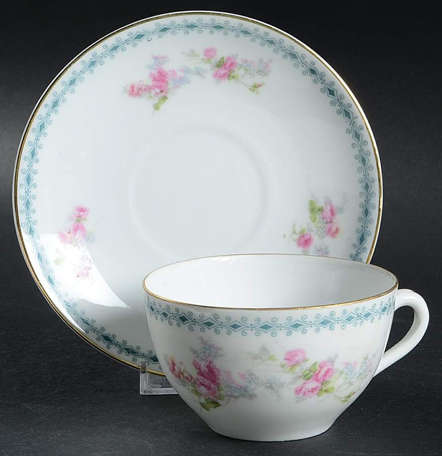 BSS37 Flat Cup & Saucer Set by Bassett-1