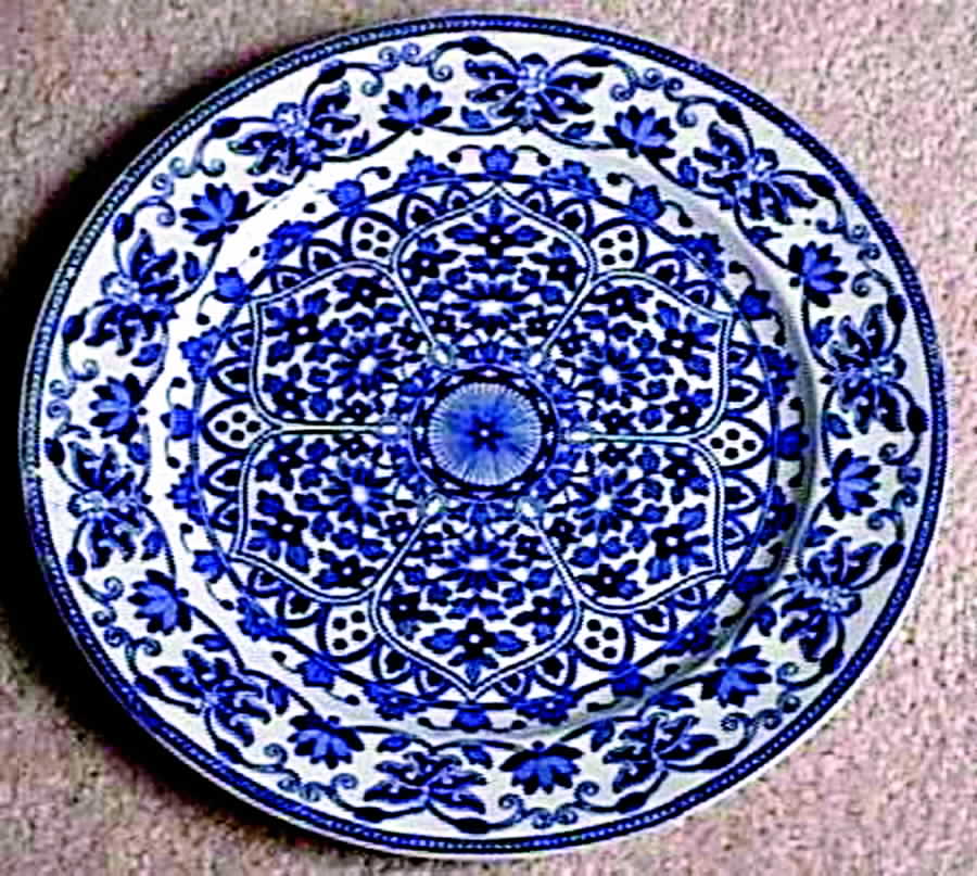 Indian Ornament Dinner Plate by Booths-1