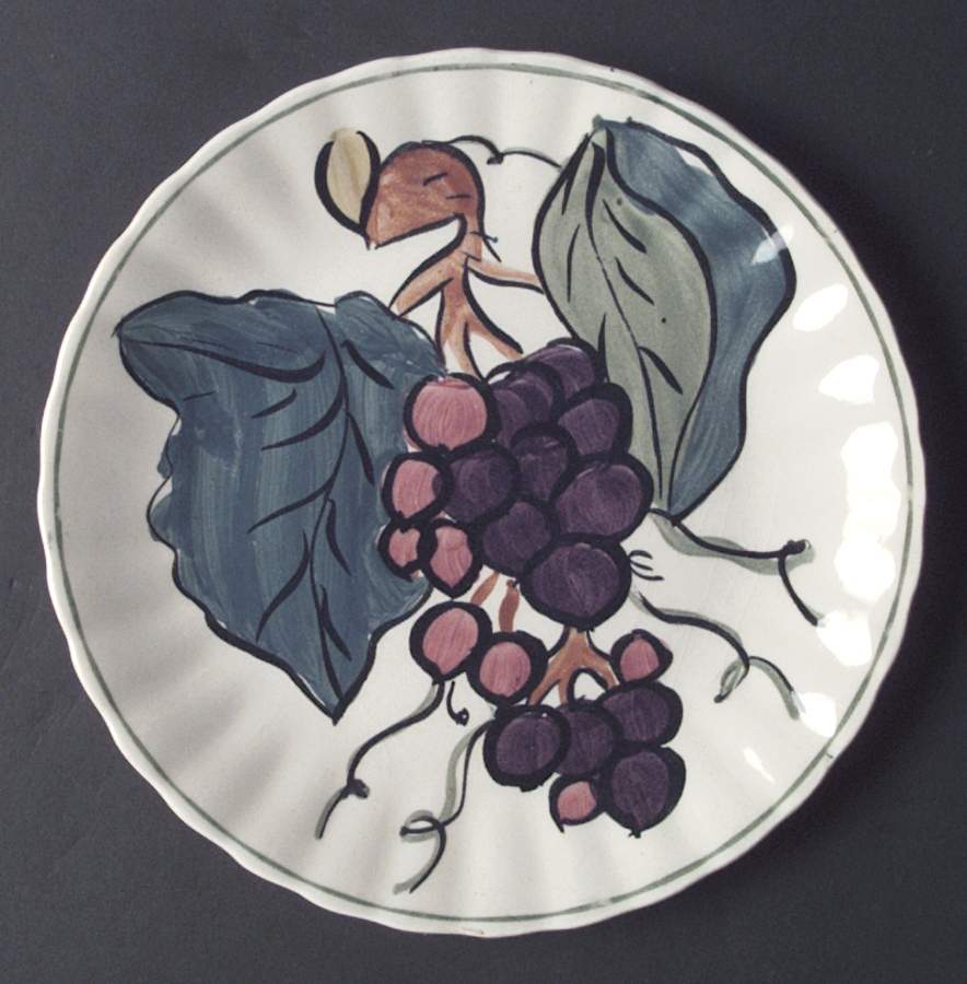 Jubilee Fruit Salad Plate by Blue Ridge Southern Pottery-1