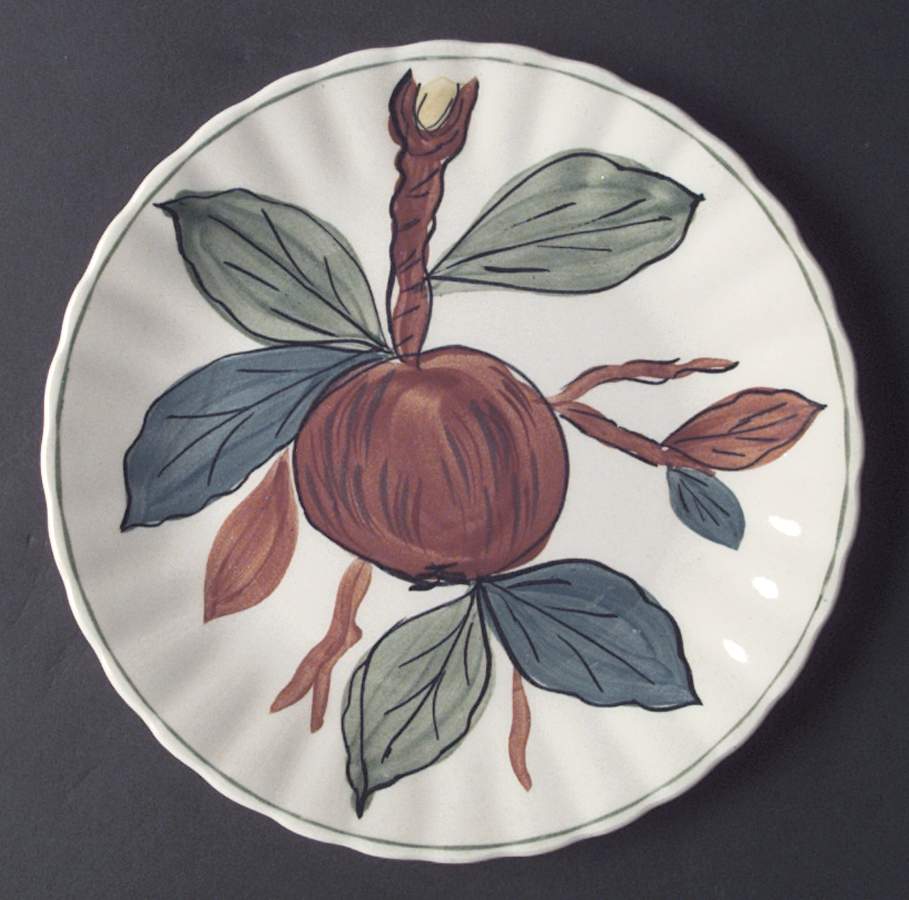 Jubilee Fruit Salad Plate by Blue Ridge Southern Pottery-1