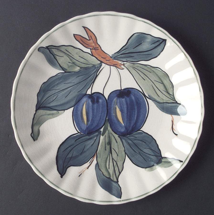 Jubilee Fruit Salad Plate by Blue Ridge Southern Pottery-1
