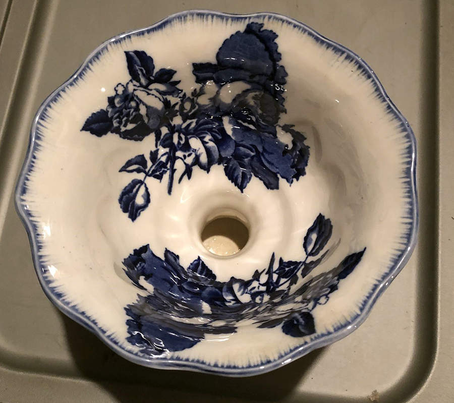 Flow Blue Round Compote (Height X Width) by Blakeney-1