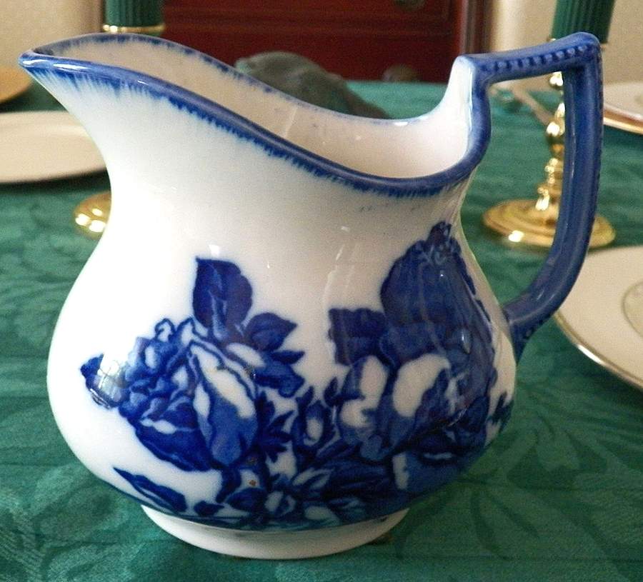 Flow Blue Small Pitcher by Blakeney-1