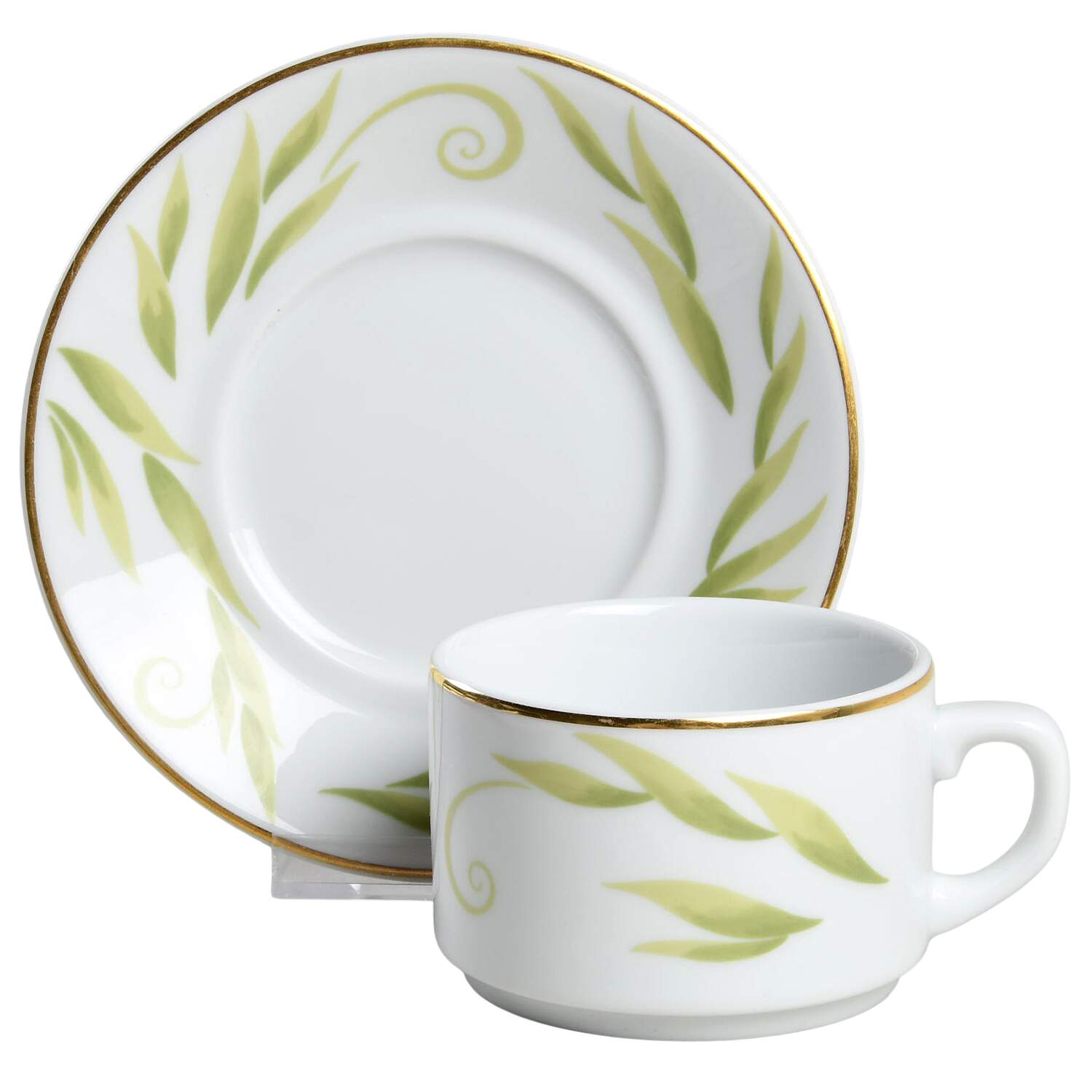 Frivole Flat Cup & Saucer Set by Bernardaud-1