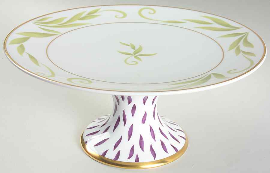 Frivole 10" Diameter Pedestal Cake Stand by Bernardaud-1