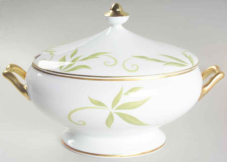 Frivole Oval Tureen & Lid by Bernardaud-1