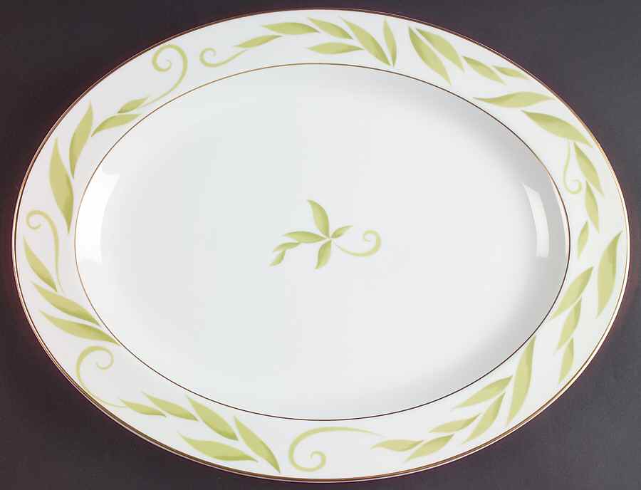 Frivole 15" Oval Serving Platter by Bernardaud-1