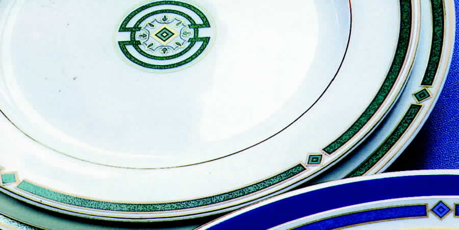 Carrare Green Dinner Plate by Bernardaud-1