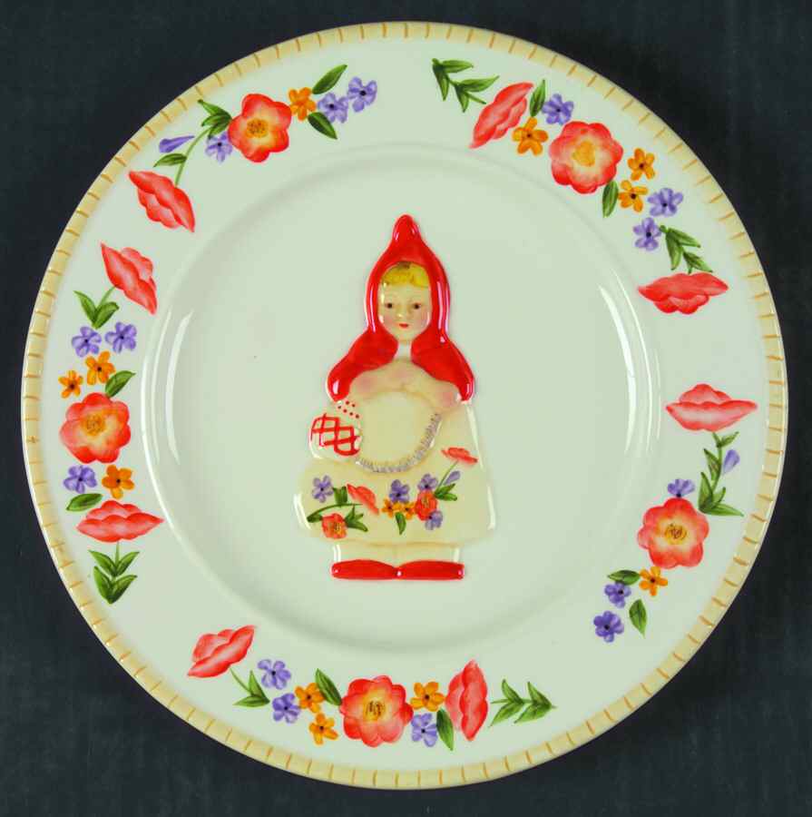 Little Red Riding Hood Salad/Dessert Plate by Block-1