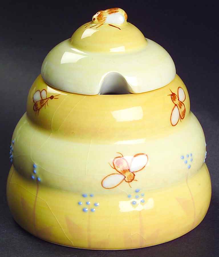 Buzz Buzz Sugar Bowl & Lid by Block-1