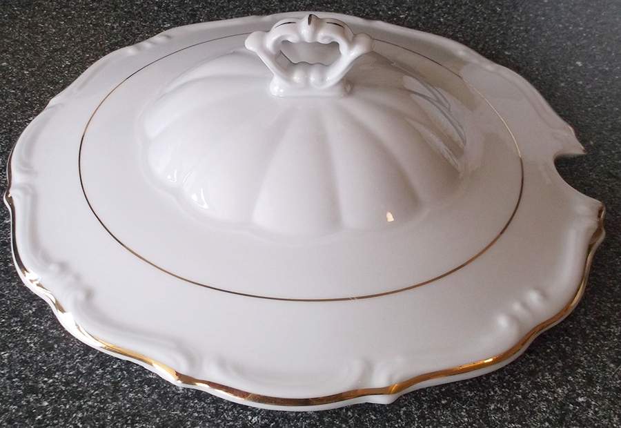 Empire (Embossed Scrolls) Lid for Tureen by Baum Brothers-1