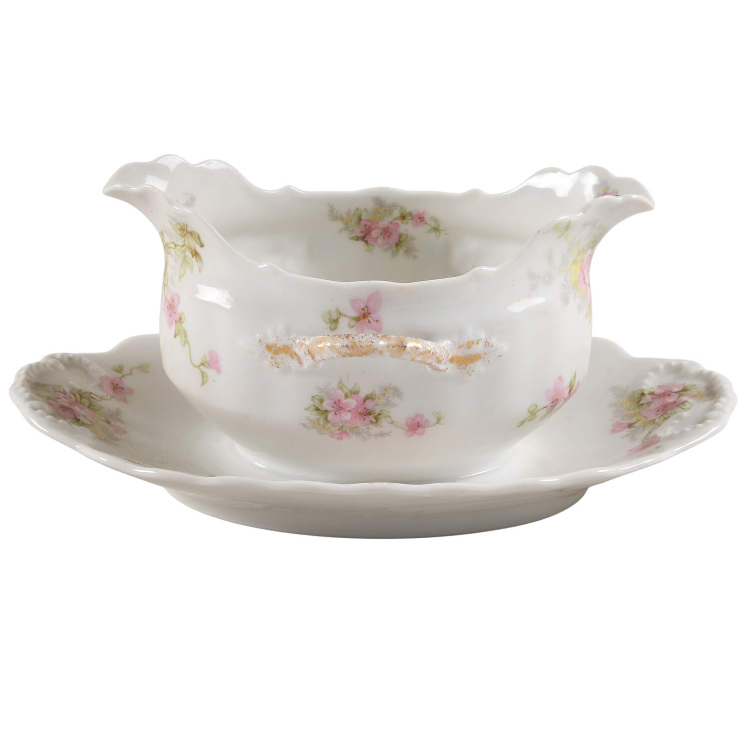 BWD223 Gravy Boat with Attached Underplate by Bawo & Dotter-1