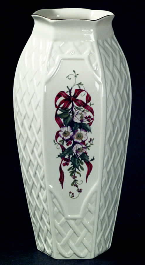 Winter Rose 10" Vase by Belleek Pottery (Ireland)-1