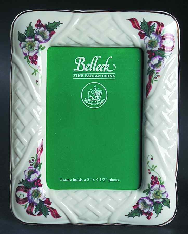 Winter Rose Frame-Holds 3" X 4 1/2" by Belleek Pottery (Ireland)-1