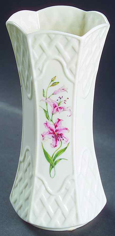 Country Trellis 7" Vase by Belleek Pottery (Ireland)-1