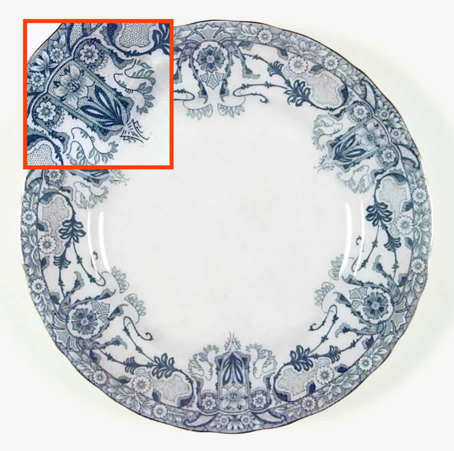 Raleigh Green Luncheon Plate by Burgess & Leigh-1