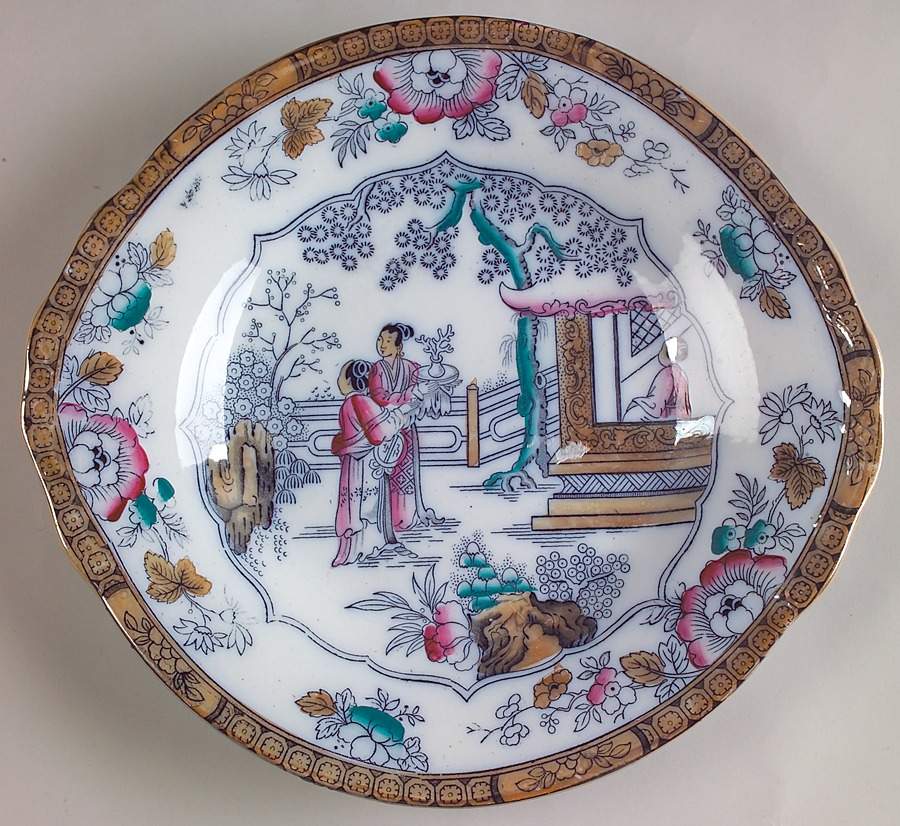6369 Handled Cake Plate by Bates Walker-1