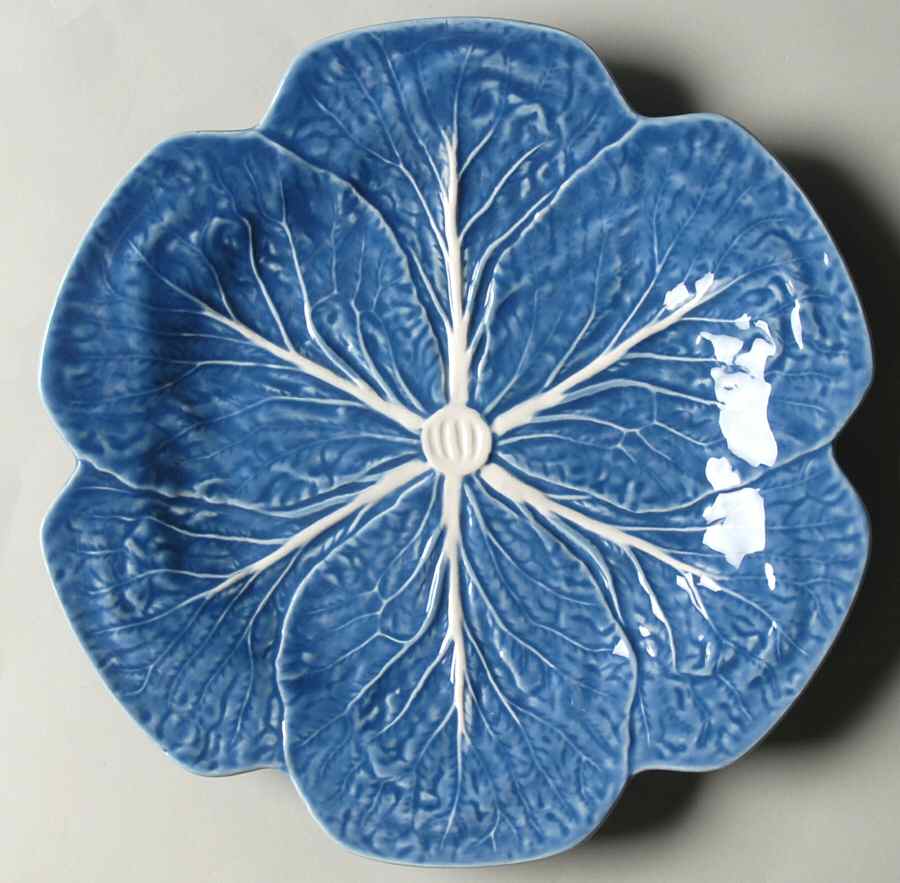 Cabbage Blue Dinner Plate by Bordallo Pinheiro-1