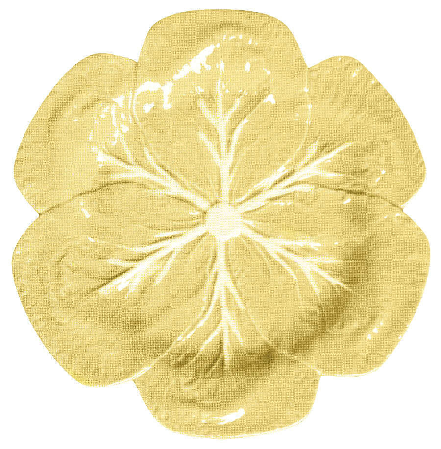 Cabbage Yellow Dinner Plate by Bordallo Pinheiro-1