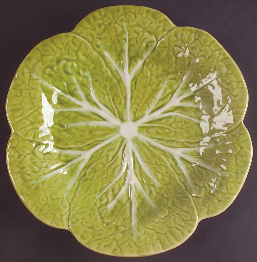 Cabbage Light Green Luncheon Plate by Bordallo Pinheiro-1