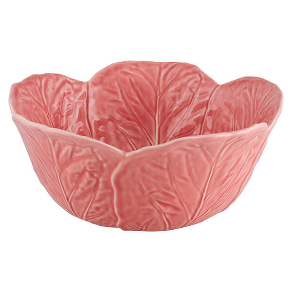 Cabbage Pink 11" Large Salad Serving Bowl by Bordallo Pinheiro-1