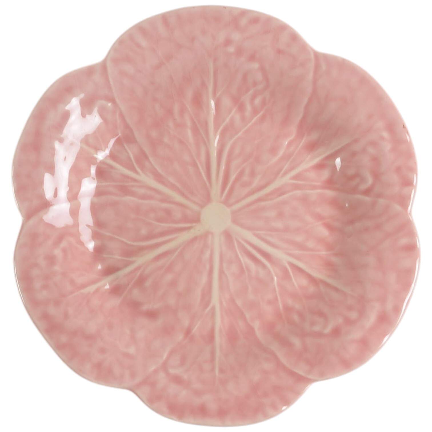 Cabbage Pink Luncheon Plate by Bordallo Pinheiro-1