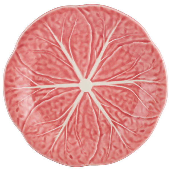 Cabbage Pink Salad Plate by Bordallo Pinheiro-1