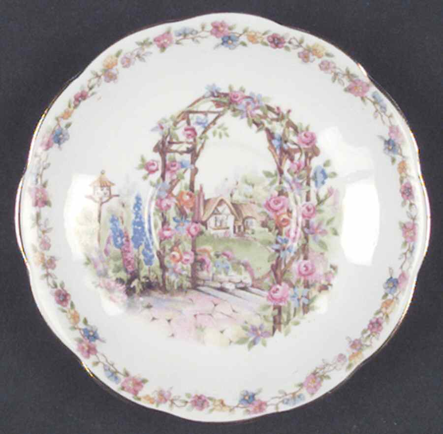 Rose Cottage Saucer by Bell China-1