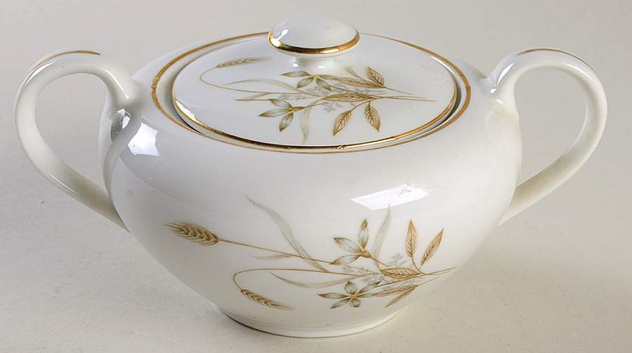 Gala Sugar Bowl & Lid by Bristol (Japan)-1